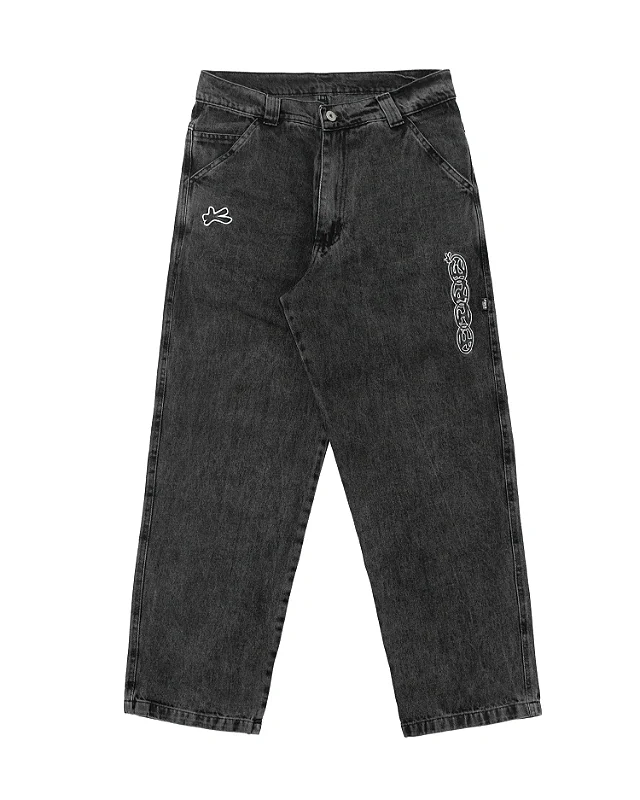 Calça Big Jeans Fire Reta Premium Vertical Freestyle (Estonada)