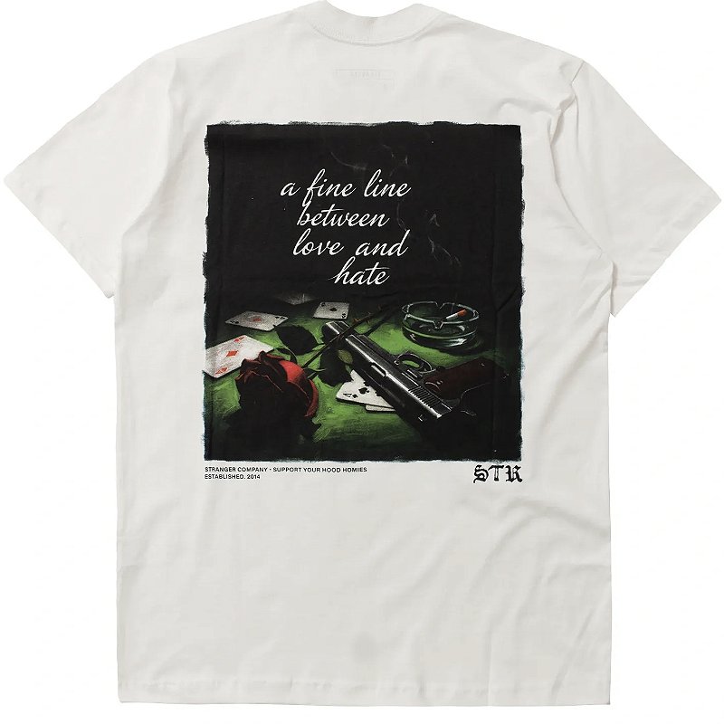 Camiseta Stranger Off-White Unissex Estampada