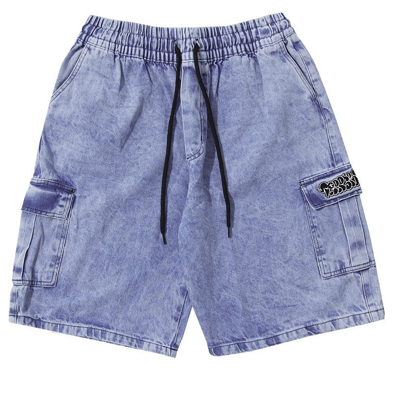 Bermuda Cargo Jeans Masculina Confortável