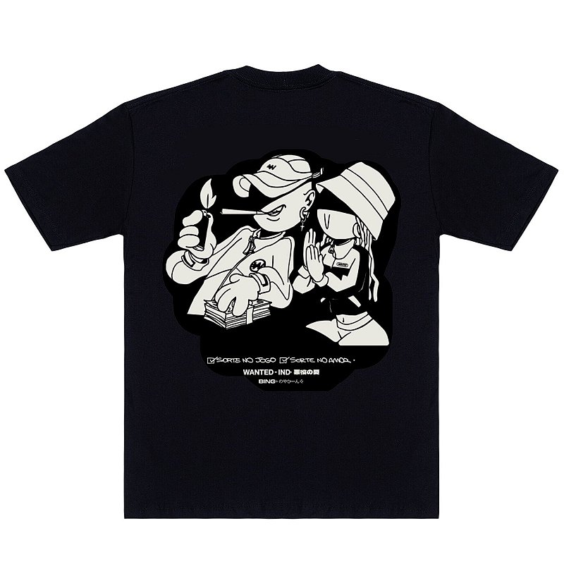 Camiseta Comfort Fit - Sorte no Jogo, Sorte no Amor