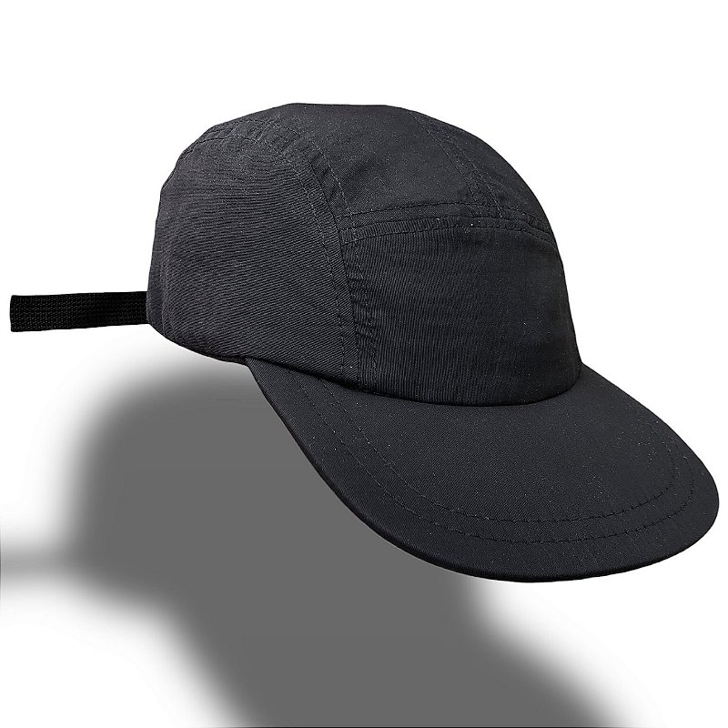 Boné Five Panel Aba Flexível - Preto