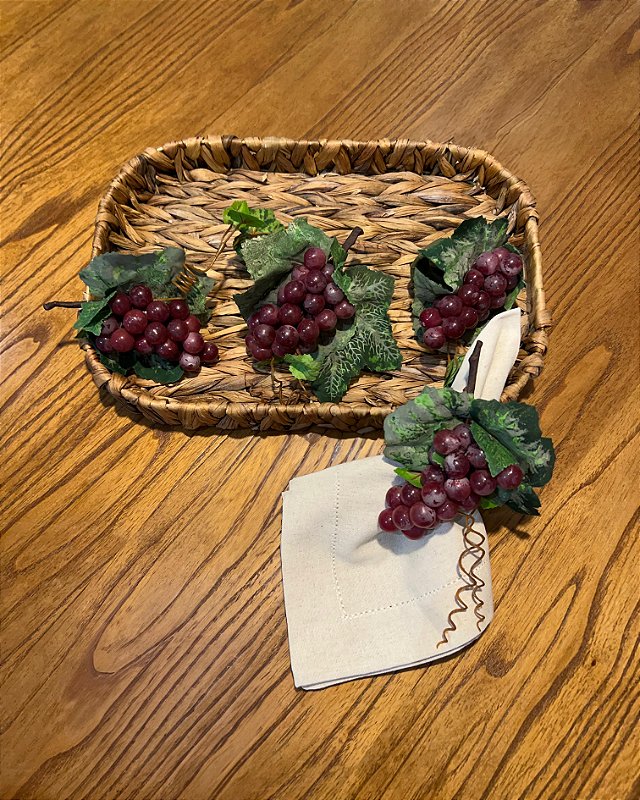 Anel de Guardanapo Cacho de Uvas Toscana
