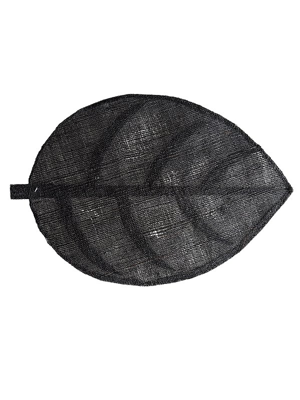 Lugar Americano Folha Em Linho Preto