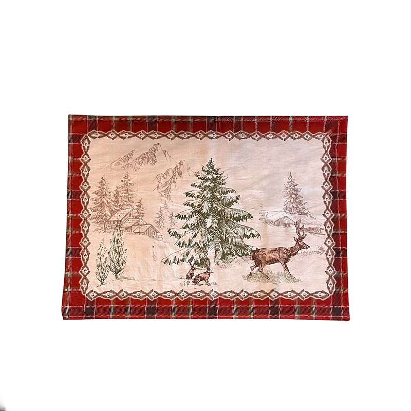 Jogo Americano Natalino Estampa Rena