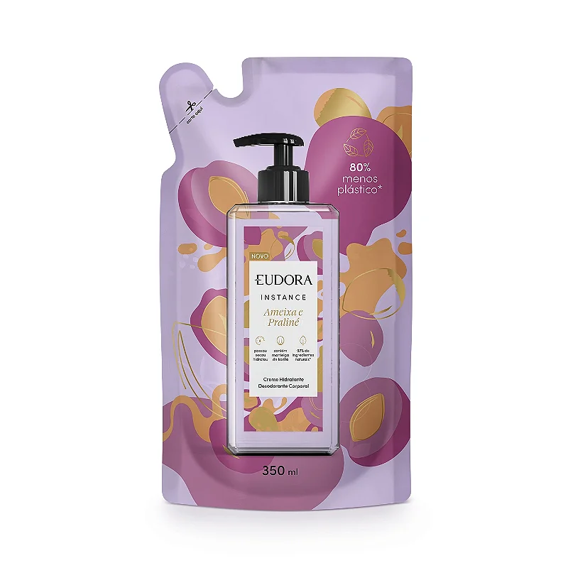 Refil instance ameixa e praliné creme hidratante desodorante corporal 350ml