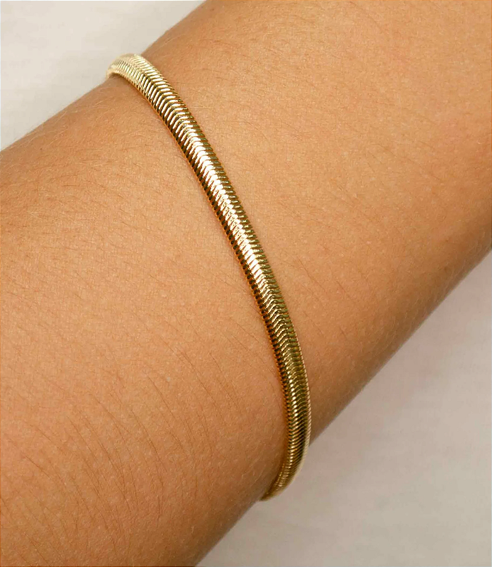 Pulseira fio alemão dourada