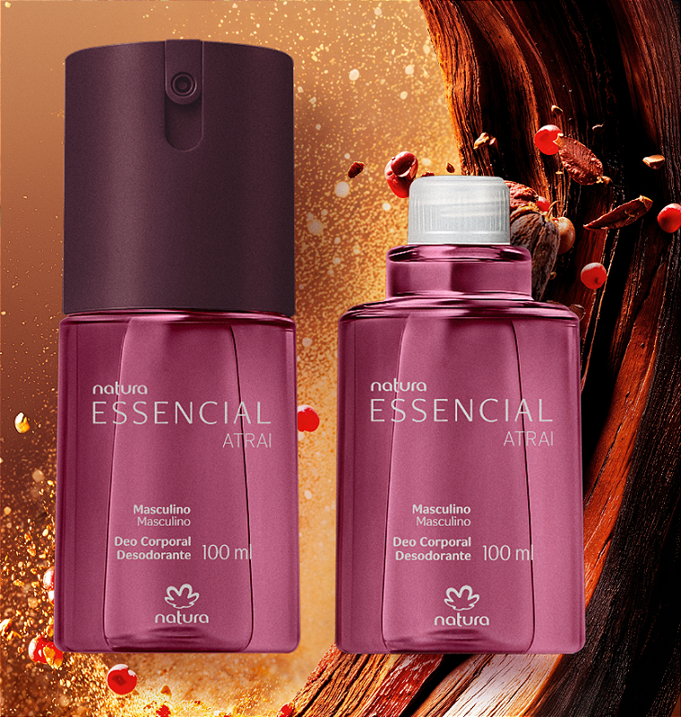 Refil deo corporal Essencial masculino ATRAI