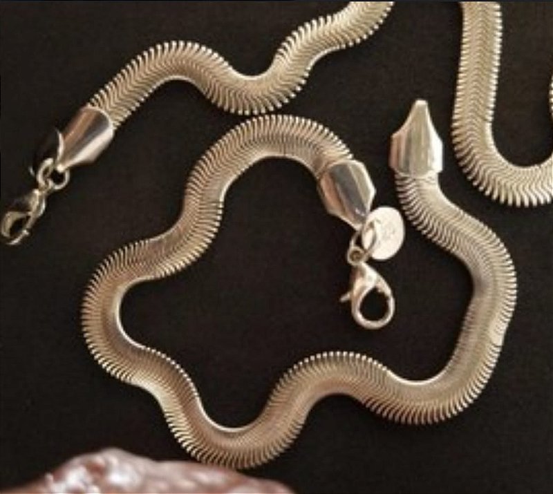 Pulseira lacraia dourada