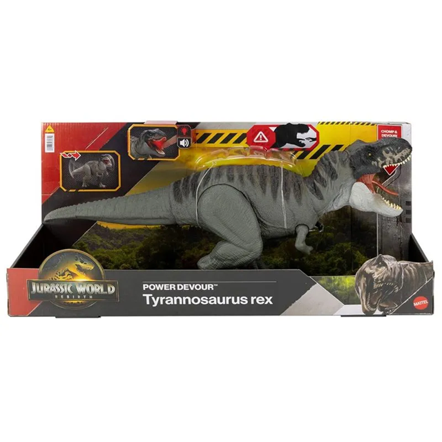JCH02 JURASSIC WORLD DINOSSAURO REBIRTH T REX MORD - Dinolândia, a