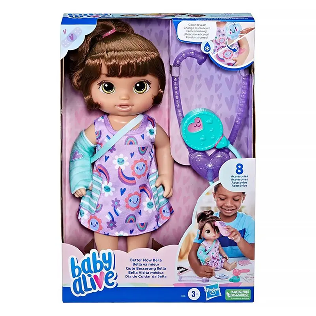 F7536 BONECA BABY ALIVE BETTER NOW BELLA LBRNH - Dinolândia, a