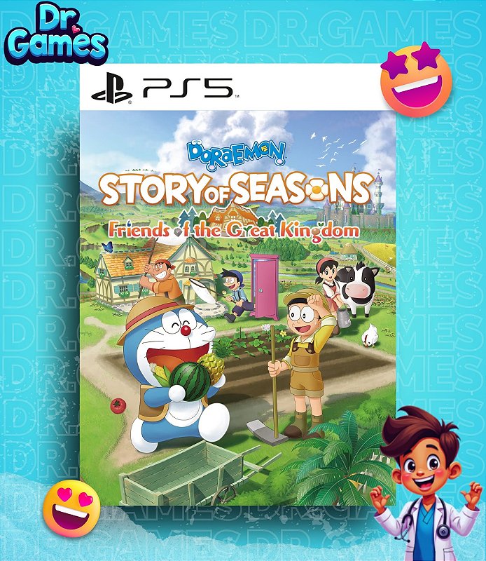 DORAEMON STORY OF SEASONS: FRIENDS OF THE GREAT KINGDOM (EDIÇÃO PADRÃO) - PS5 MÍDIA DIGITAL
