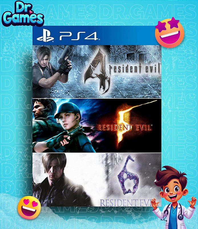 RESIDENT EVIL (PACOTE TRIPLO) - PS4 MÍDIA DIGITAL