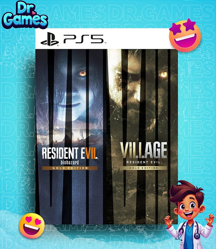 RESIDENT EVIL 7 & VILLAGE (GOLD EDITION) - PS5 MÍDIA DIGITAL