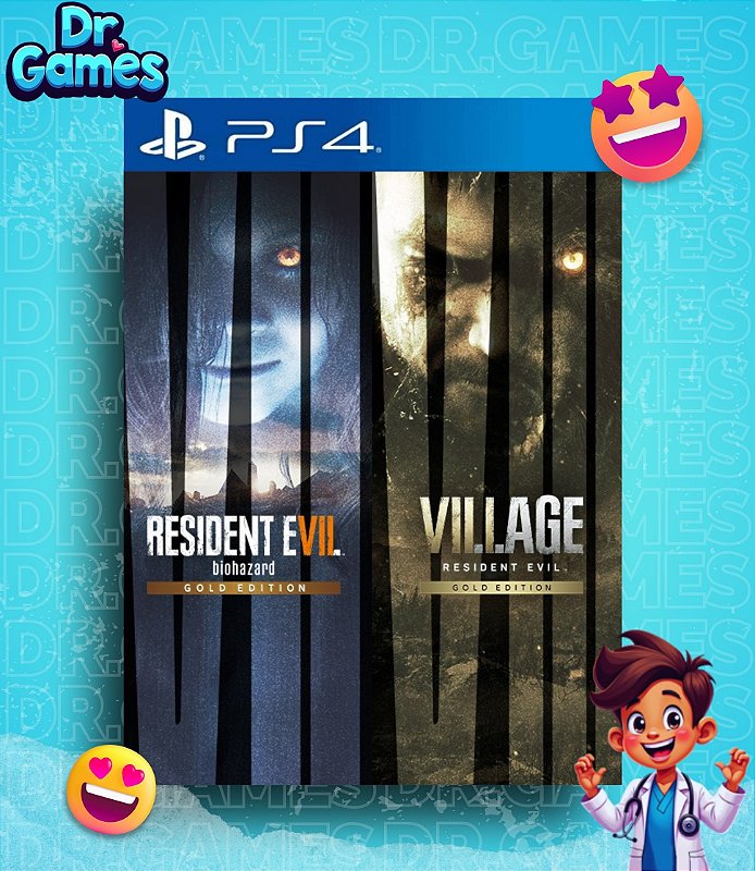 RESIDENT EVIL 7 & VILLAGE (GOLD EDITION) - PS4 MÍDIA DIGITAL