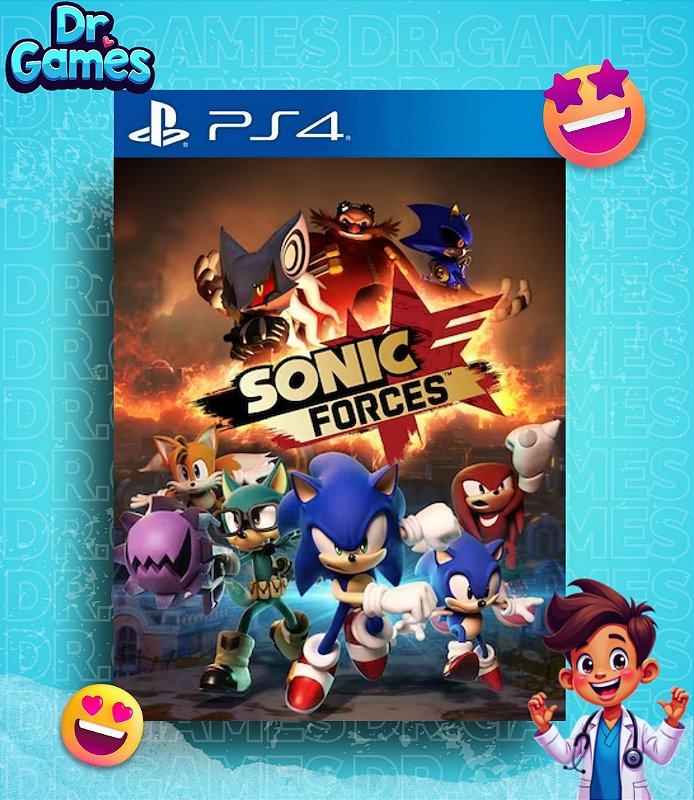 SONIC FORCES (EDIÇÃO PADRÃO) - PS4 MÍDIA DIGITAL
