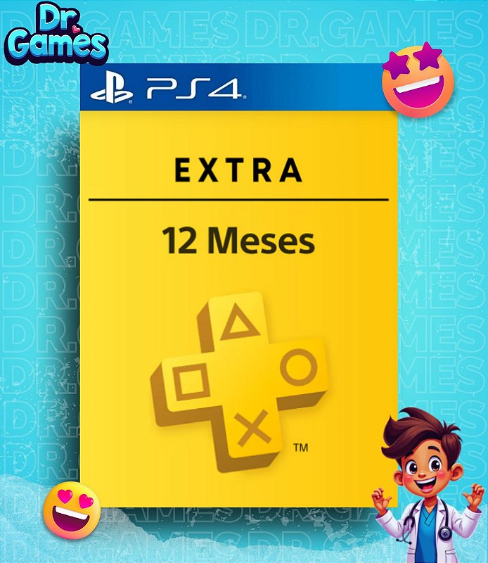 PS PLUS EXTRA - PSN PLUS EXTRA (12 MESES) - PS4 MÍDIA DIGITAL