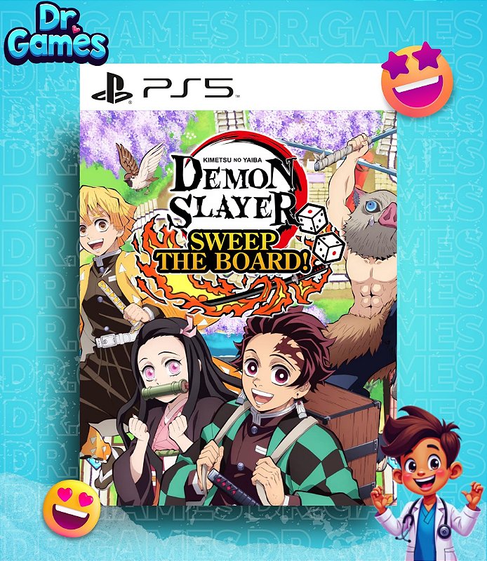 DEMON SLAYER - KIMETSU NO YAIBA - SWEEP THE BOARD! (EDIÇÃO PADRÃO) - PS5 MÍDIA DIGITAL