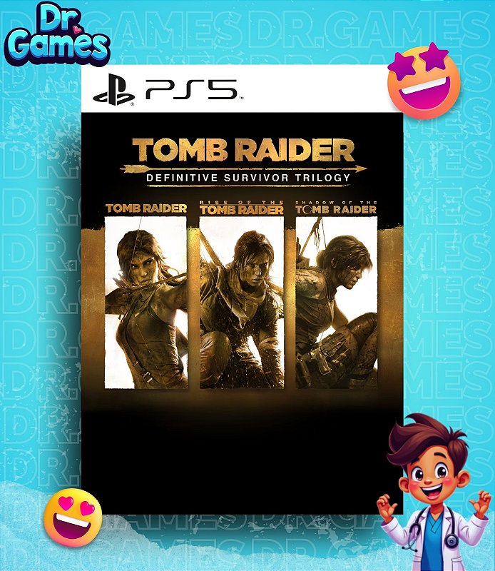 TOMB RAIDER DEFINITIVE SURVIVOR TRILOGY - PS5 MÍDIA DIGITAL