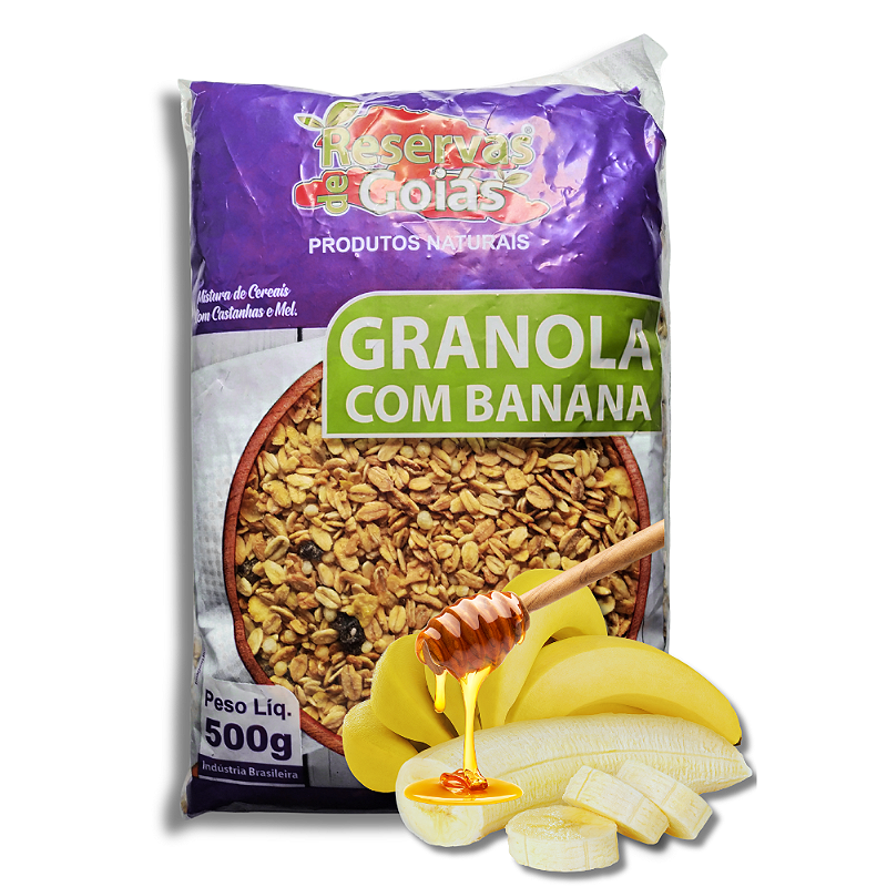Granola com Banana 500g – Cajuzin