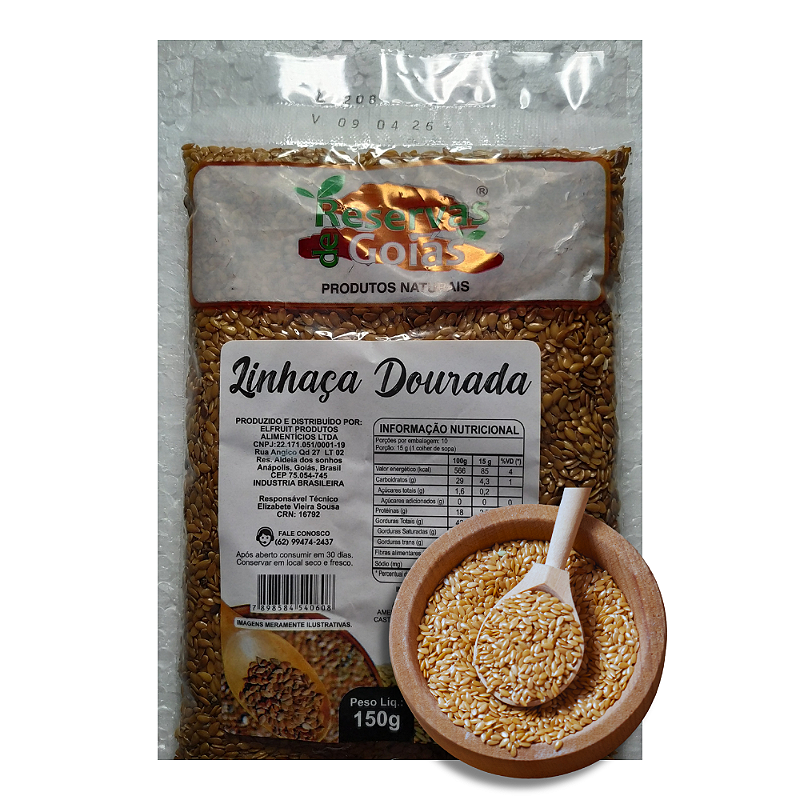 Linhaça Dourada 150g – Cajuzin