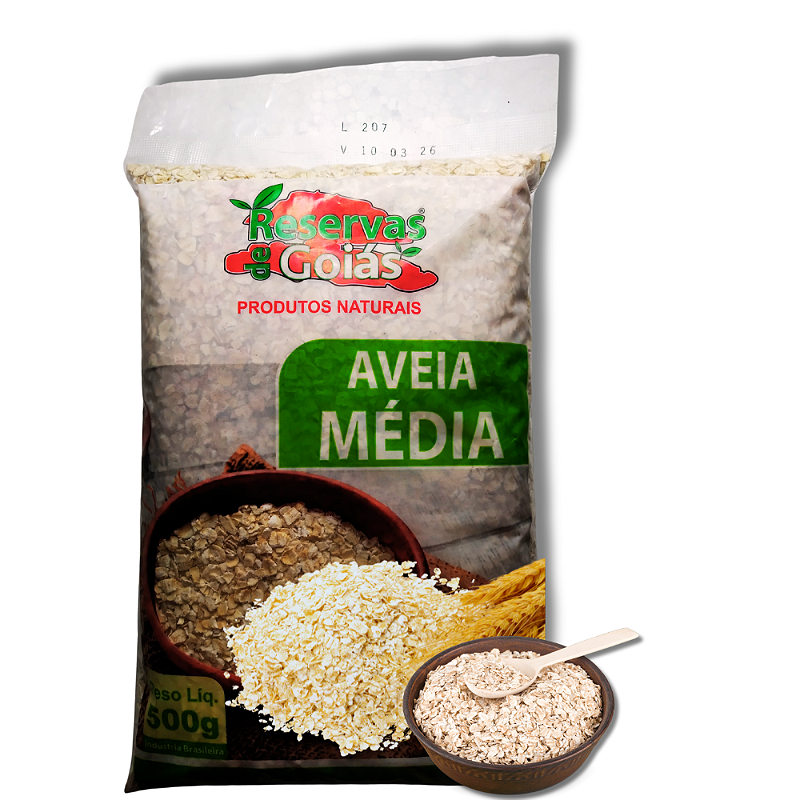 Aveia Média 500g – Cajuzin