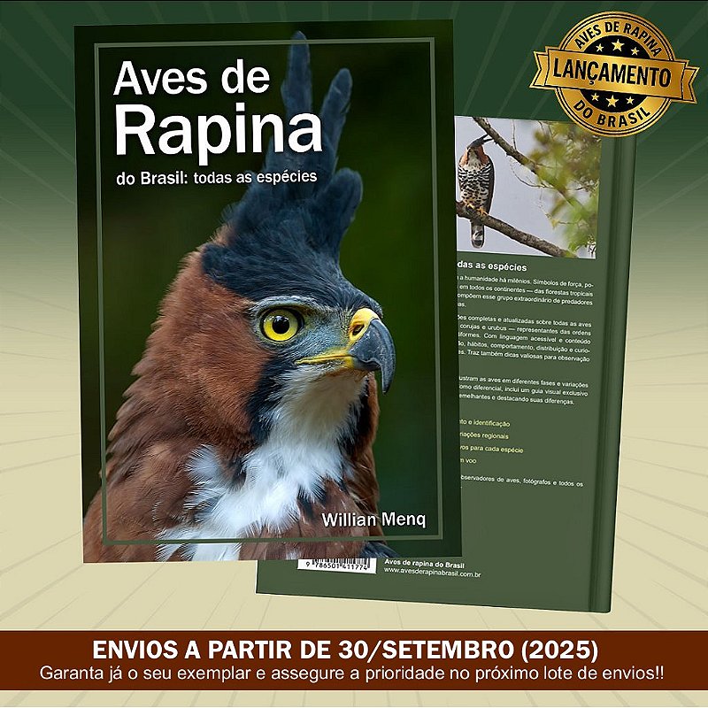 Livro Aves de Rapina do Brasil: todas as espécies