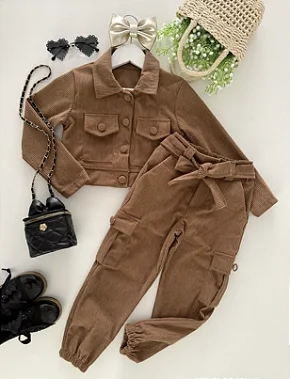 Conjunto Infantil Veludo Cotolê