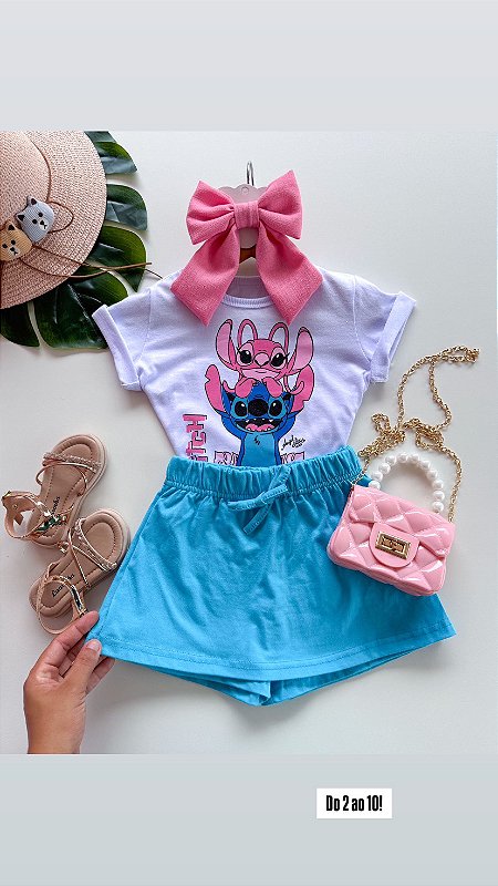 conjunto Stich menina infantil