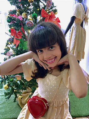 Vestido Infantil em Tecido Duna Pipoquinha