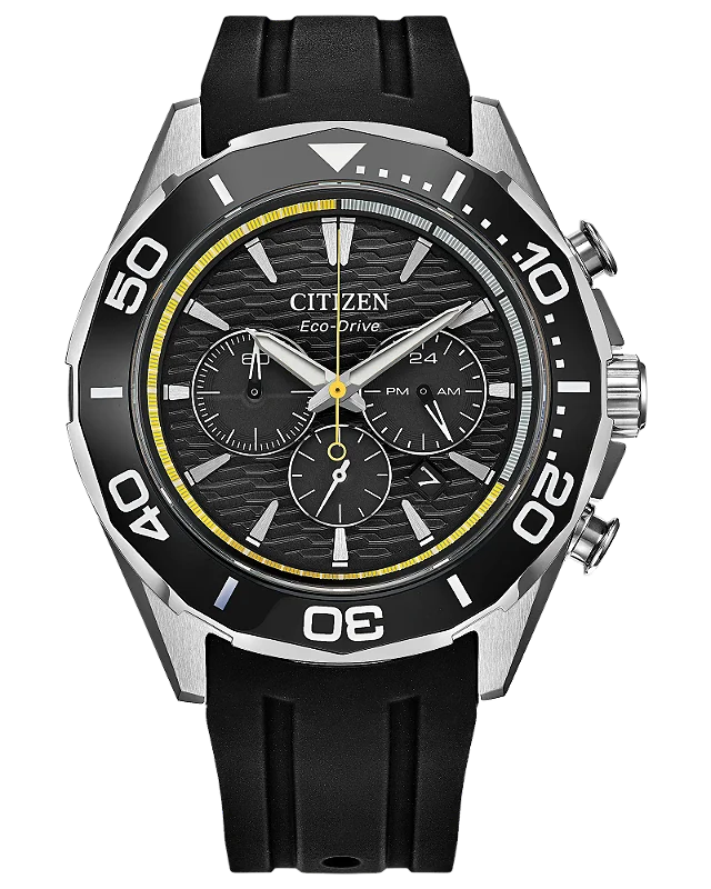 Relógio Citizen CA4730-08E Eco-Drive Safira Endeavor Chrono