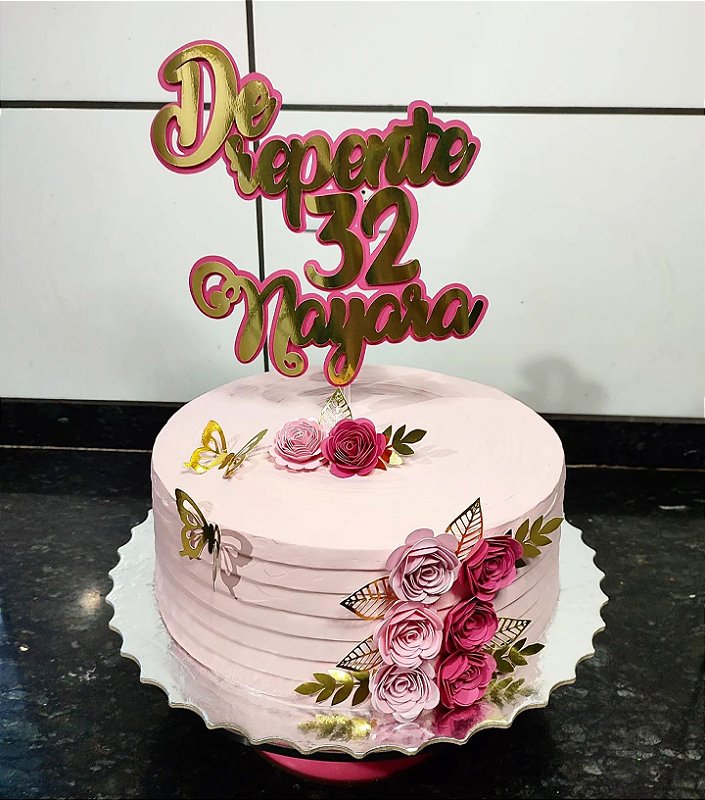 Topo de bolo de repente - Marlen personalizados