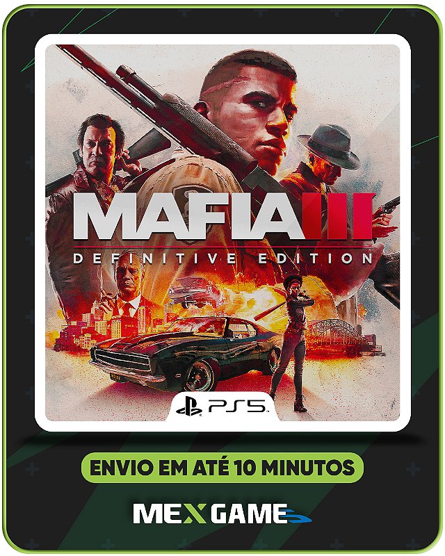 ● 3-1TIME CLIQUE MAFIA MAFIA 3 DEFINITIVE EDITION- PS5 - MIDIA DIGITAL - Mex Games