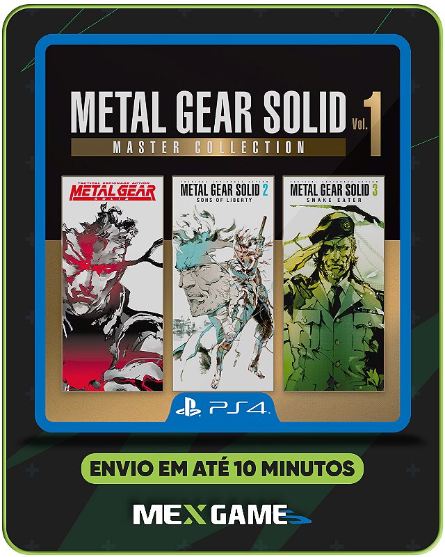 METAL GEAR SOLID MASTER COLLECTION VOL PS4 MÍDIA DIGITAL