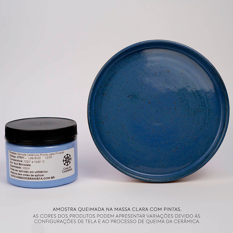 Esmalte para cerâmica | AT 571 Azul Borboleta - Casa do Ceramista