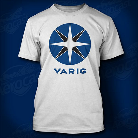 CAMISETA BÁSICA LOGO VINTAGE VARIG
