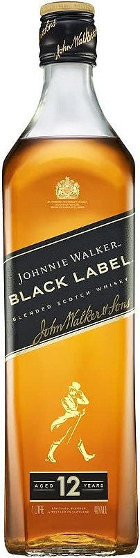 Whisky Johnnie Walker Black Label 1L - Whisky e Cia