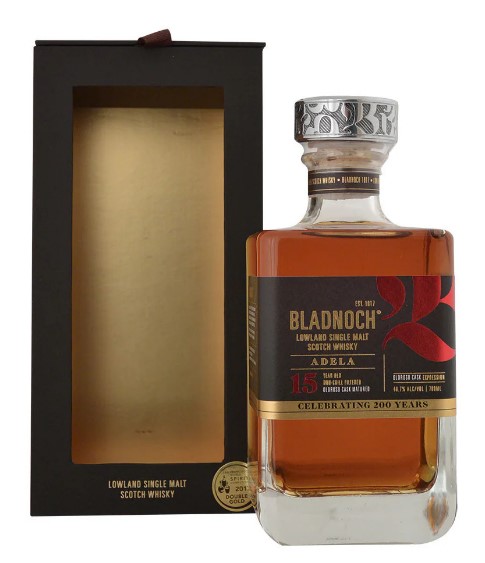 ブラドノック15年BLADNOCH ADELA 15 Year Old Whisky Bladnoch 15 Adela Sherry 750ml Single Malt - Whisky e Cia