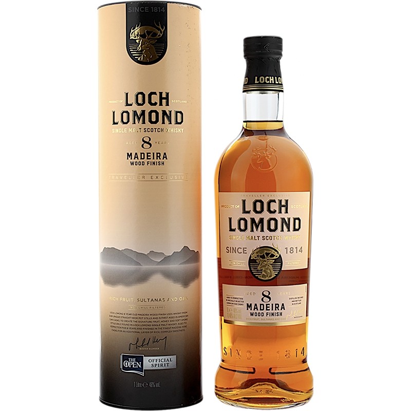 Loch Lomond Signature & Dewar's 8, 12年 Whisky Loch Lomond 8 Anos Madeira Wood Finish 1L - Whisky e Cia
