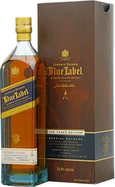 ウイスキー Johnnie Walker Blue Label Casks Edition Whisky Johnnie Walker Blue Label The Casks Edition 1L - Whisky e Cia
