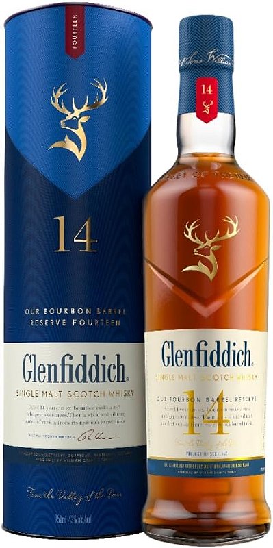 Whisky Glenfiddich 14 Anos Single Malt 700ml - Whisky e Cia