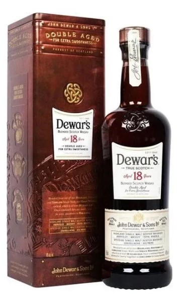 Dewar's 18 Years Old ダブルエイジド 3本セット Whisky Dewar's 18 Anos 1L Double Aged - Whisky e Cia
