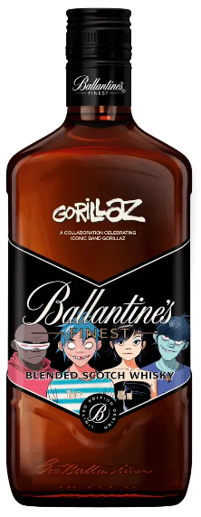 ウイスキー Ballantine's Finest KISS & Gorillaz Ballantine's Finest Edição Limitada Gorilaz 700ml - Whisky e Cia