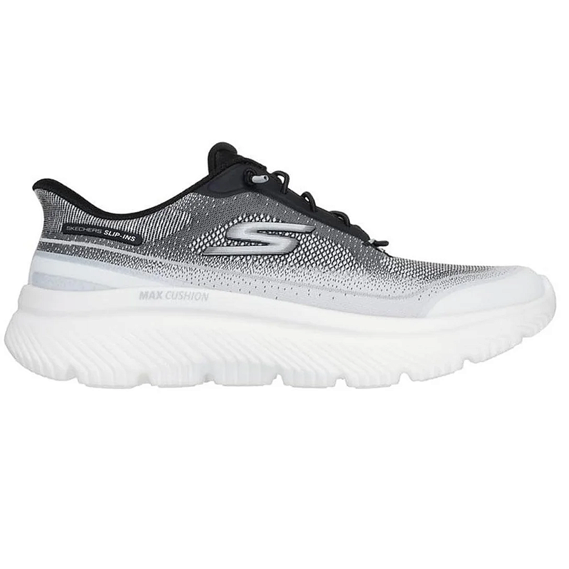 Tênis Skechers Go Walk Max Cushioning Hyper Masculino – Branco e Preto