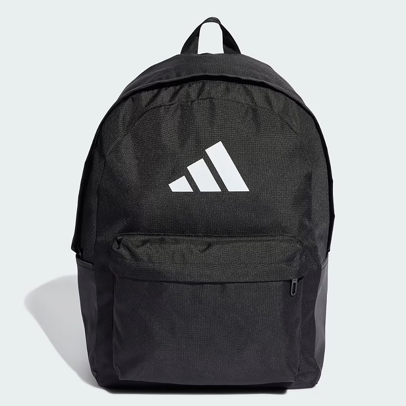 Mochila Adidas Classic 3 Bar Logo – Preto e Branco