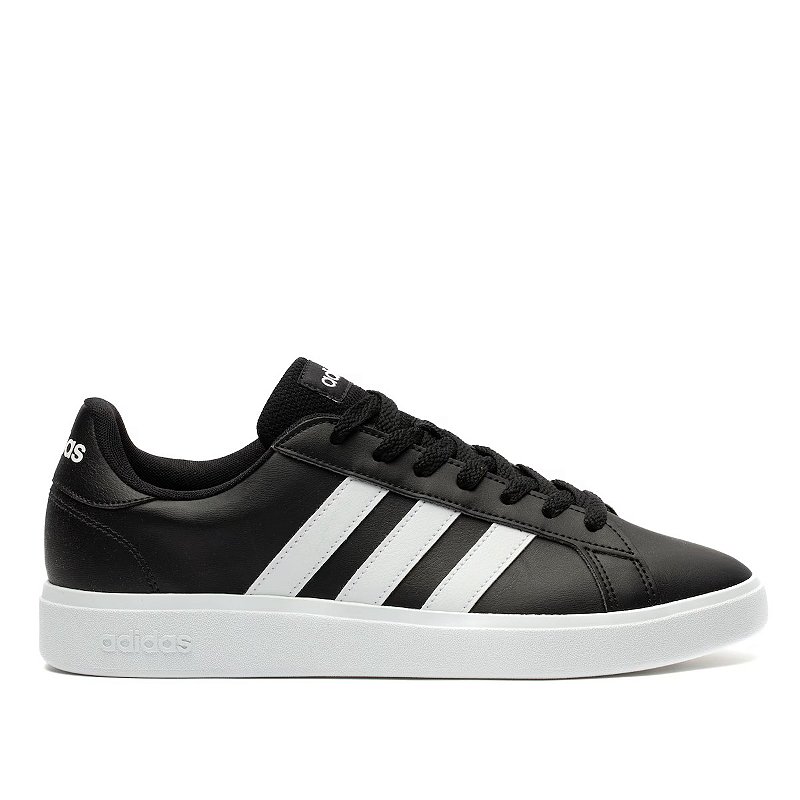 Tênis Adidas Grand Court Base 2.0 Masculino - Preto e Branco