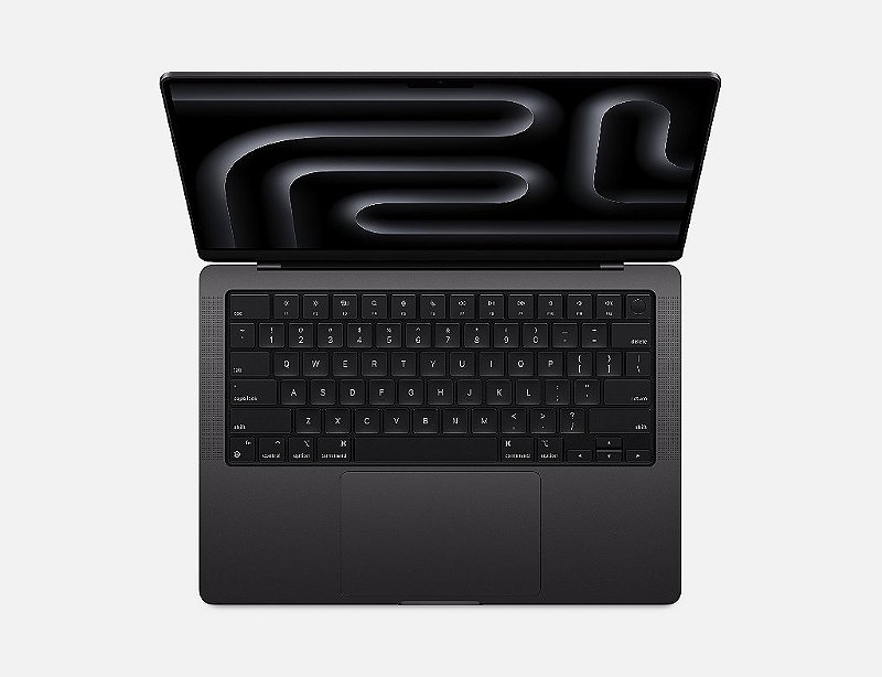 MacBook Pro 14 M4 CPU 10 GPU 10 16GB 512GB 2024 Preto Space Black MW2U3LL/A MW2U3BZ/A Lacrado