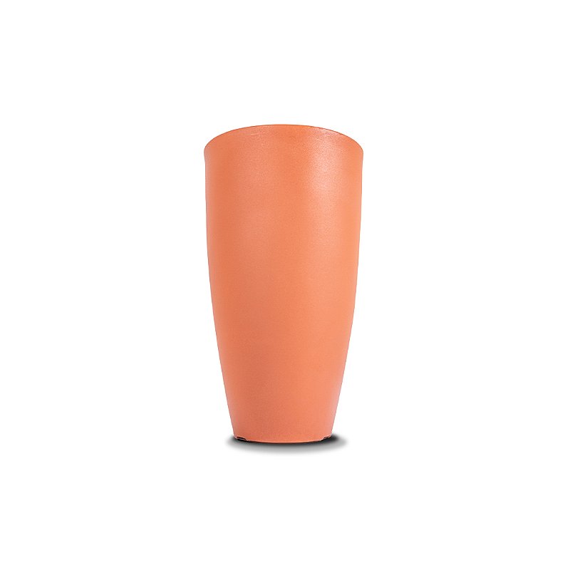 VASO VIETNAMITA FOSCO 70 POLIETILENO TERRACOTA externo