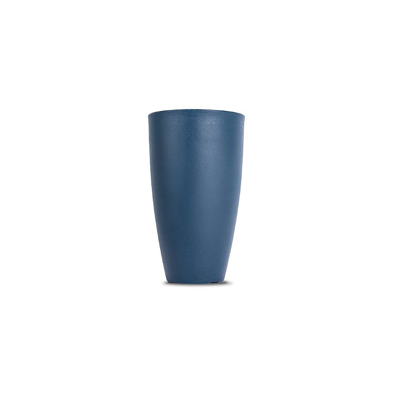 VASO VIETNAMITA FOSCO 50 POLIETILENO AZUL MACAUBA decoração