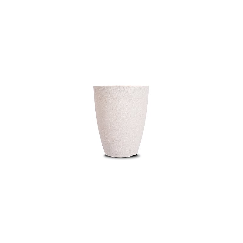 VASO VIETNAMITA FOSCO 31 POLIETILENO BRANCO MÁRMORE luxo
