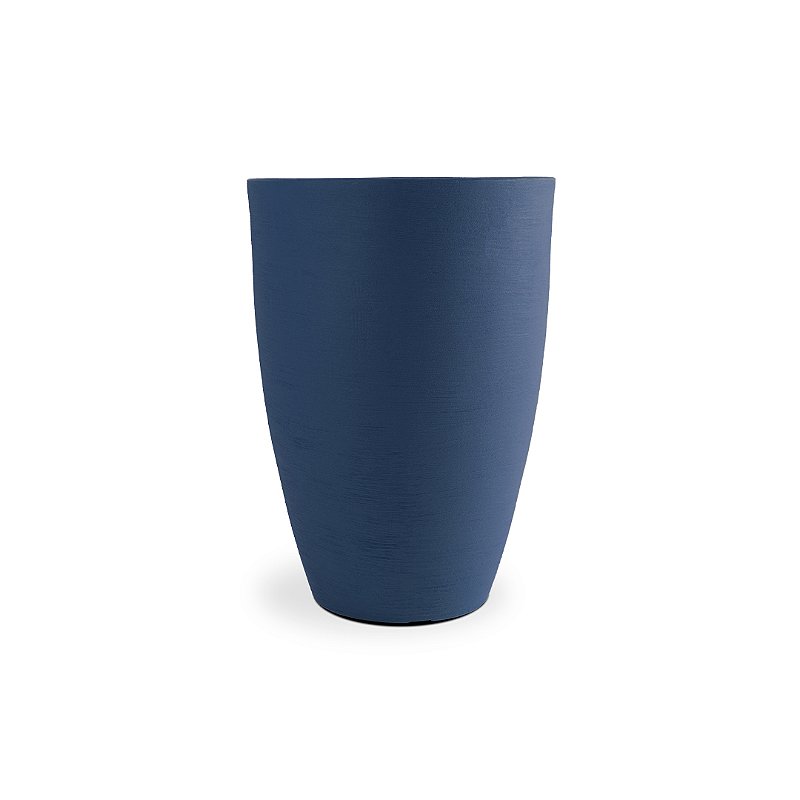 VASO minimalista CONE GRAFIATO 77 POLIETILENO AZUL MACAUBA
